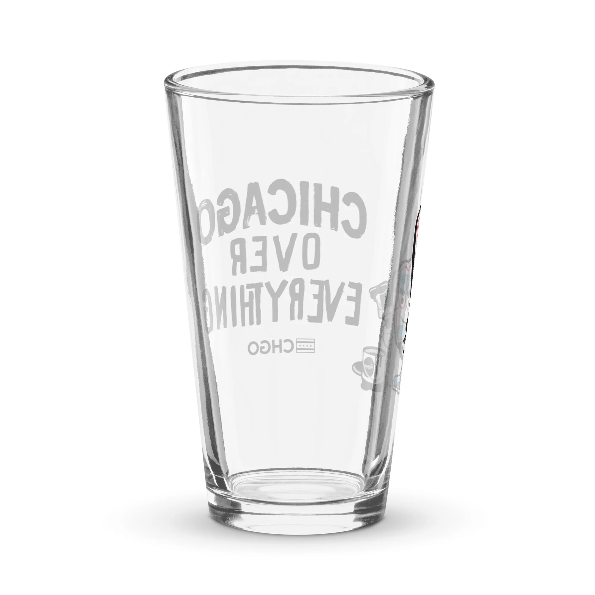 CHGO Chicago Over Everything Pint Glass - Image 2
