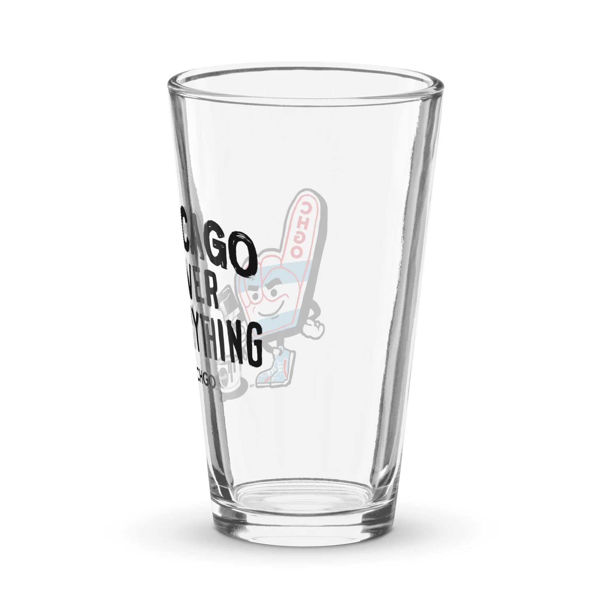 CHGO Chicago Over Everything Pint Glass - Image 4