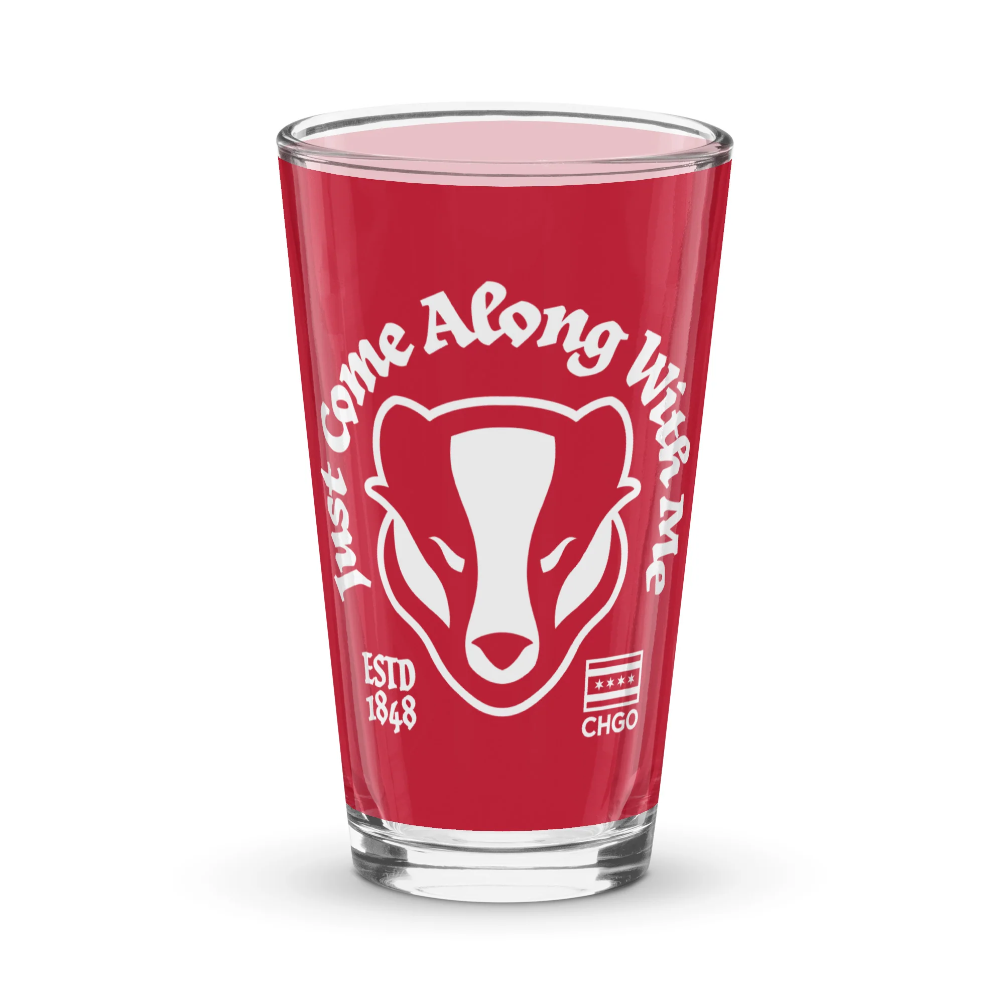 CHGO Come Along With Me Pint Glass