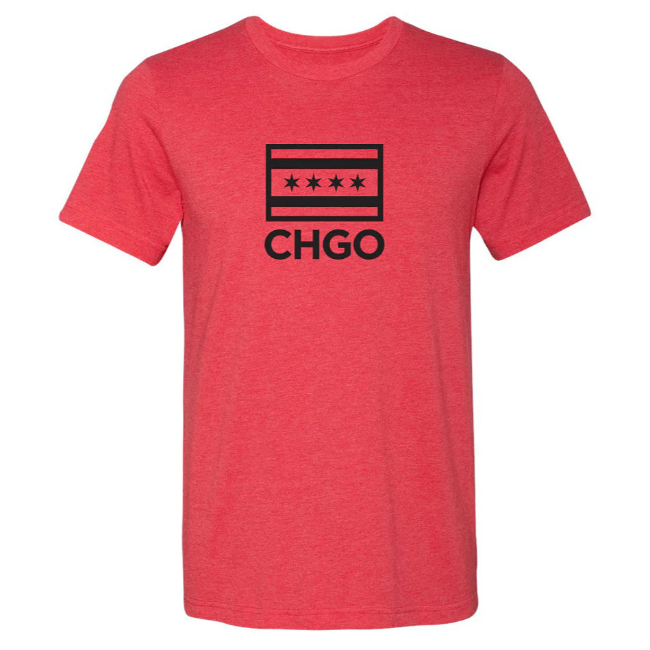 CHGO Flag Stack Basketball Tee