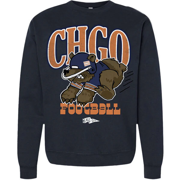 CHGO Football Cartoon Crewneck