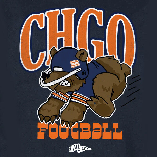 CHGO Football Cartoon Crewneck - Image 2