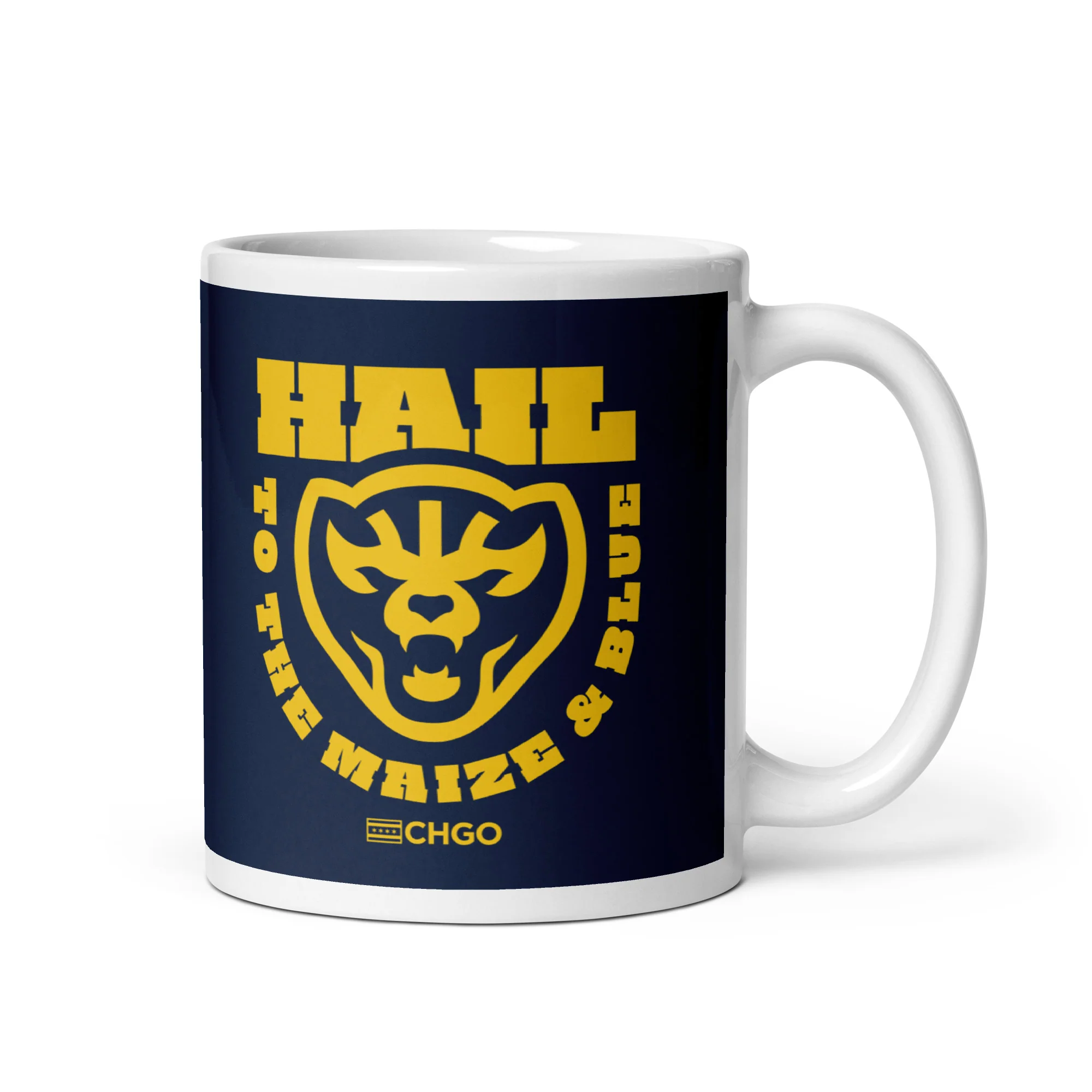 CHGO Hail to the Maize and Blue Mug
