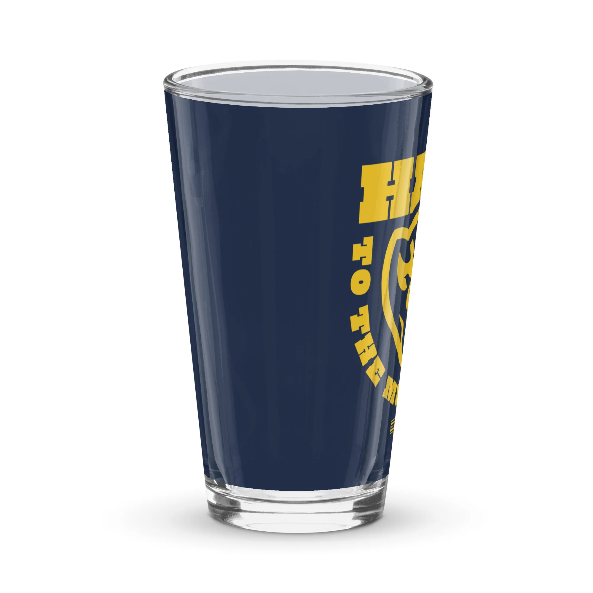 CHGO Hail to the Maize and Blue Pint Glass - Image 3