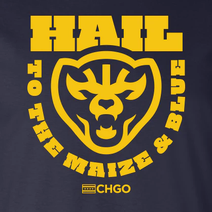CHGO Hail to the Maize and Blue Tee - Image 2