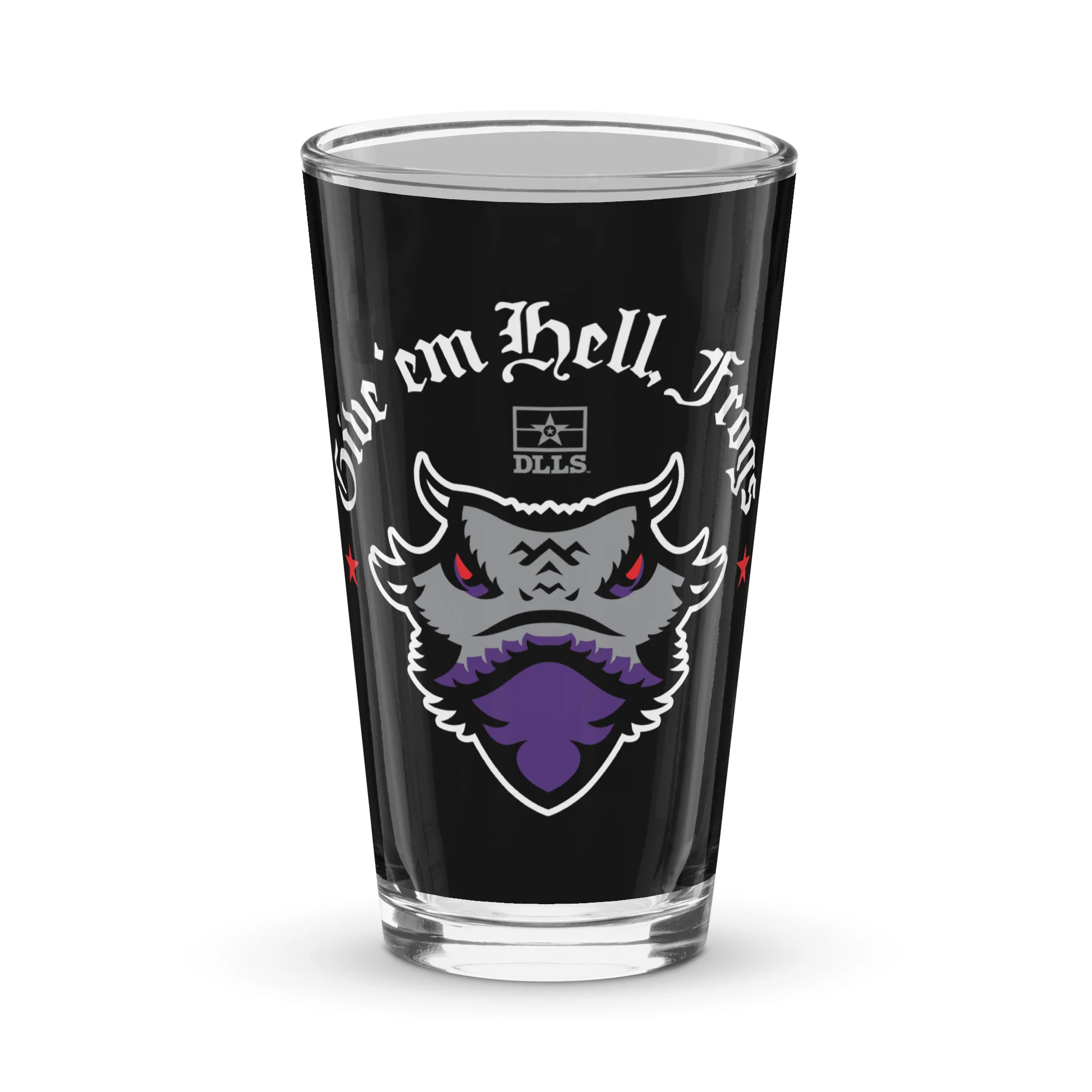 DLLS Give Em Hell Pint Glass