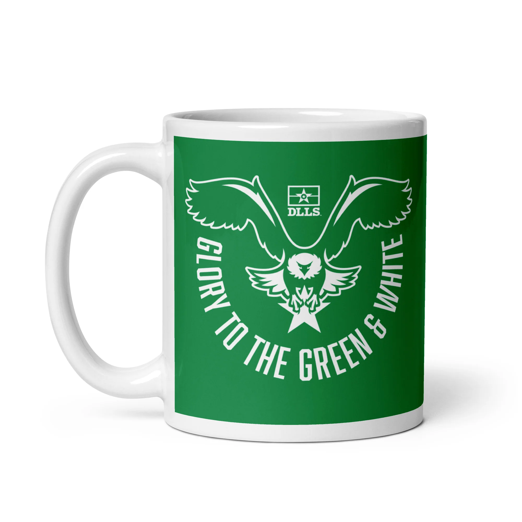 DLLS Glory to the Green and White Mug - Image 2