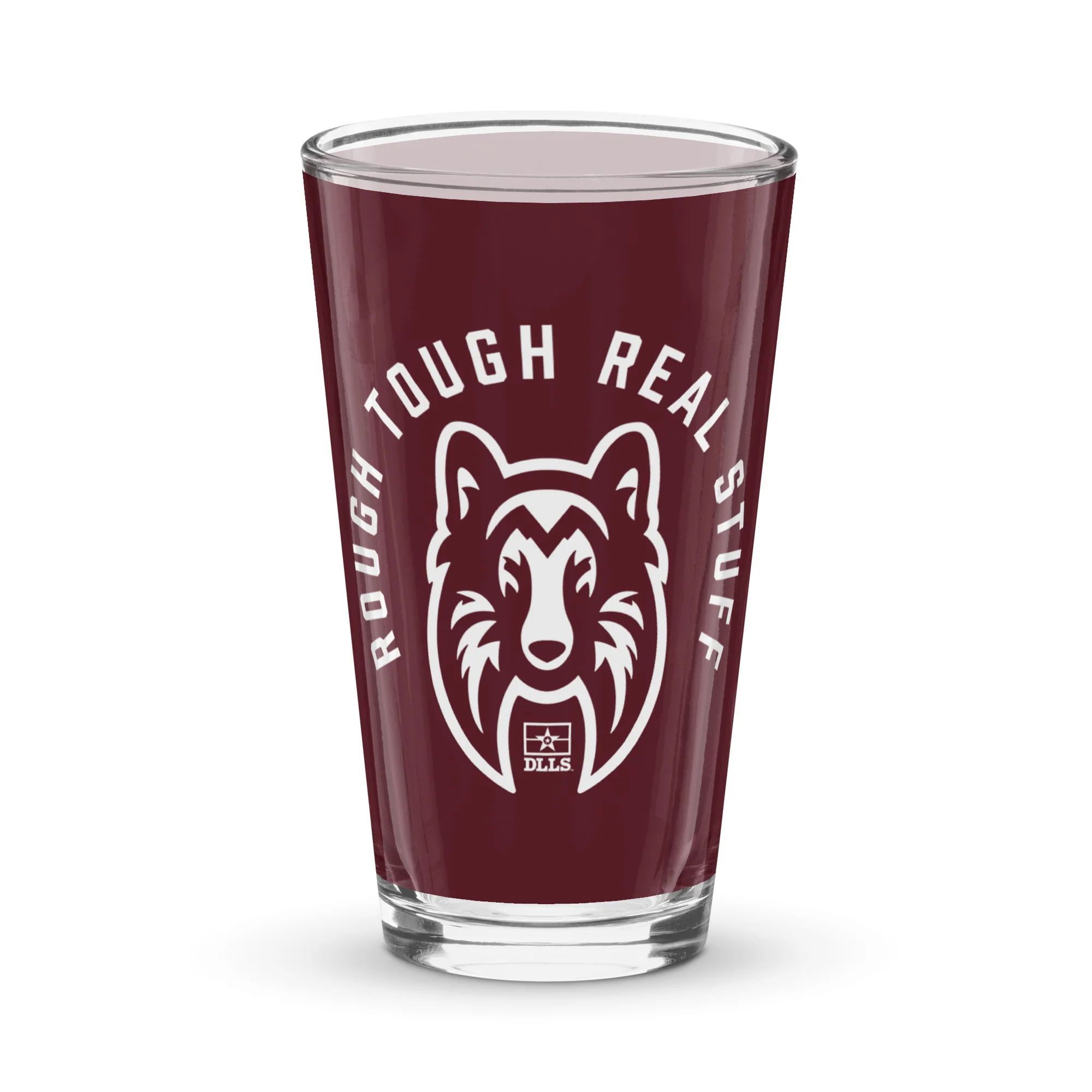 DLLS Rough Tough Real Stuff Pint Glass