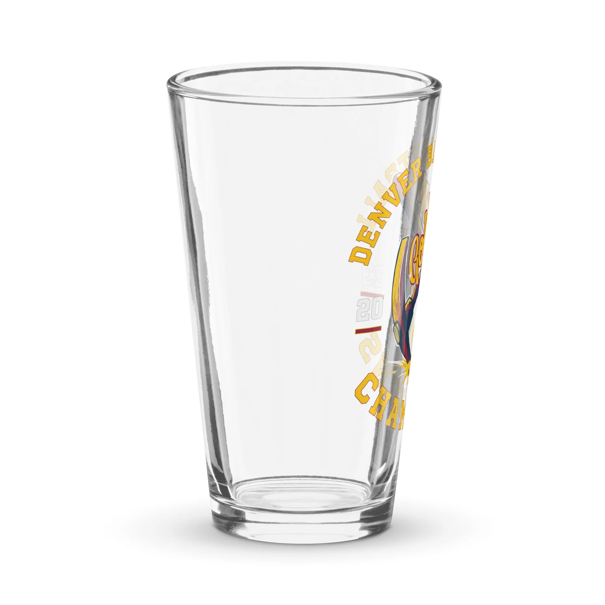 DNVR 2023 Golden Era Championship Basketball Pint Glass - Image 3