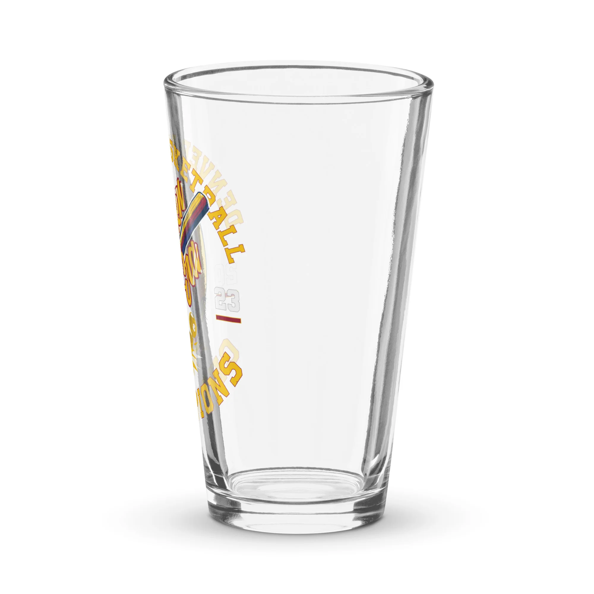DNVR 2023 Golden Era Championship Basketball Pint Glass - Image 4