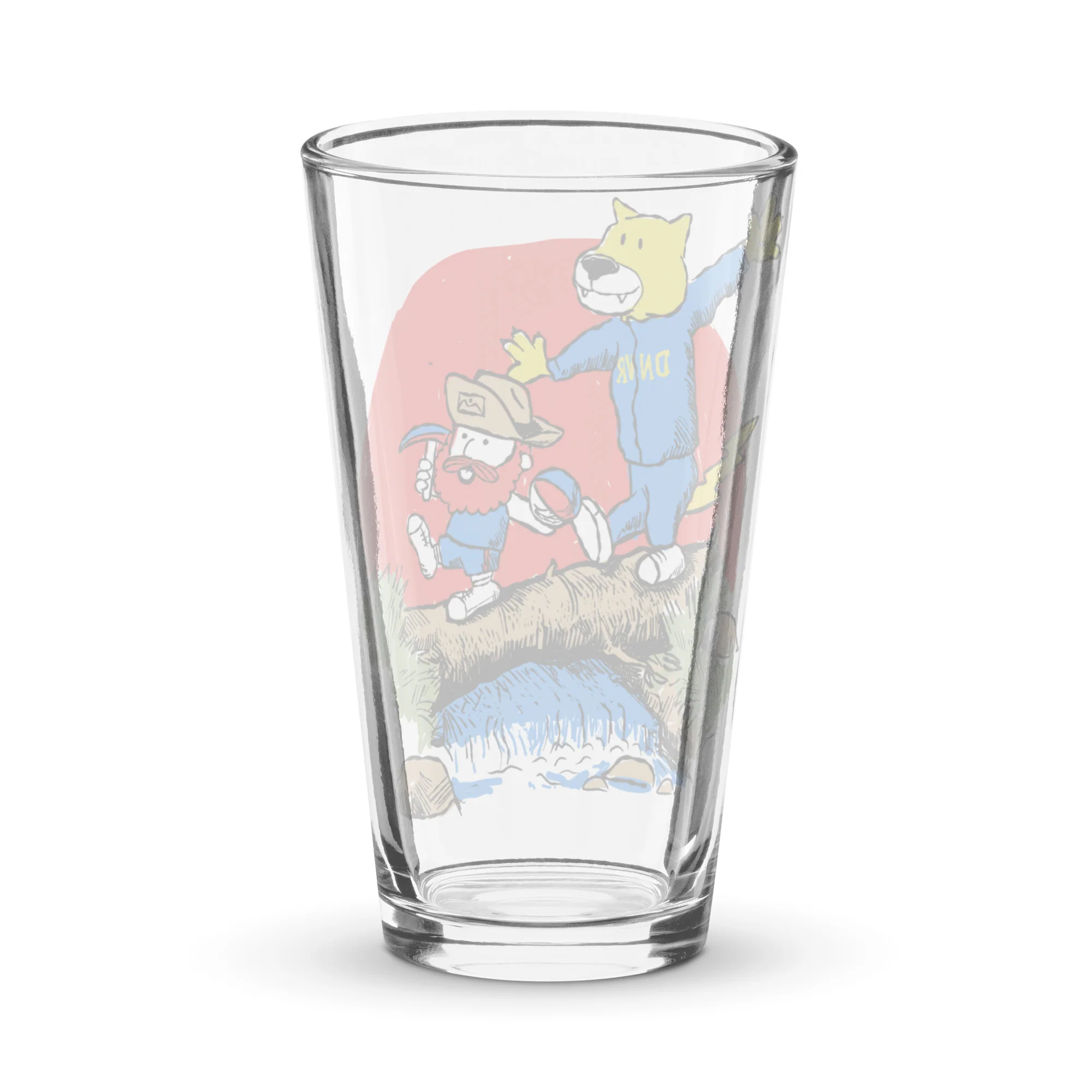 DNVR Cartoon Friends Pint Glass - Image 2