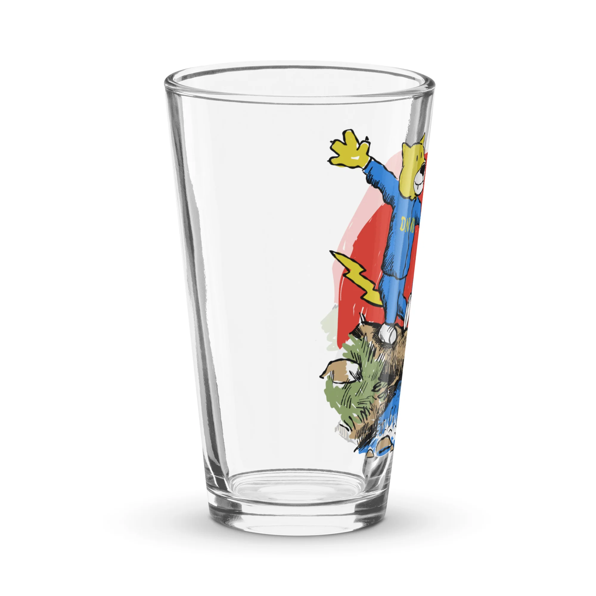 DNVR Cartoon Friends Pint Glass - Image 3