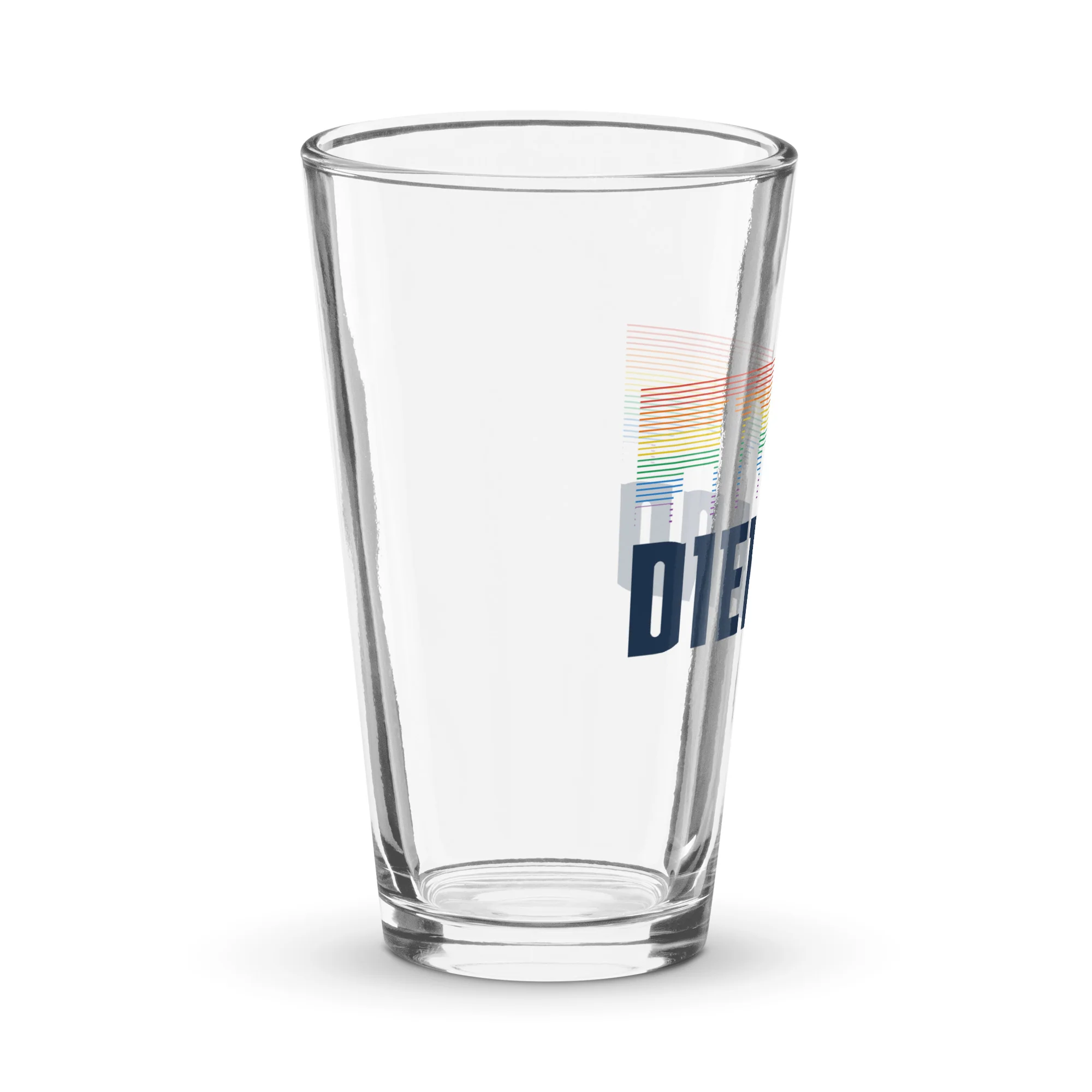 DNVR Diehard Rainbow Pint Glass - Image 3