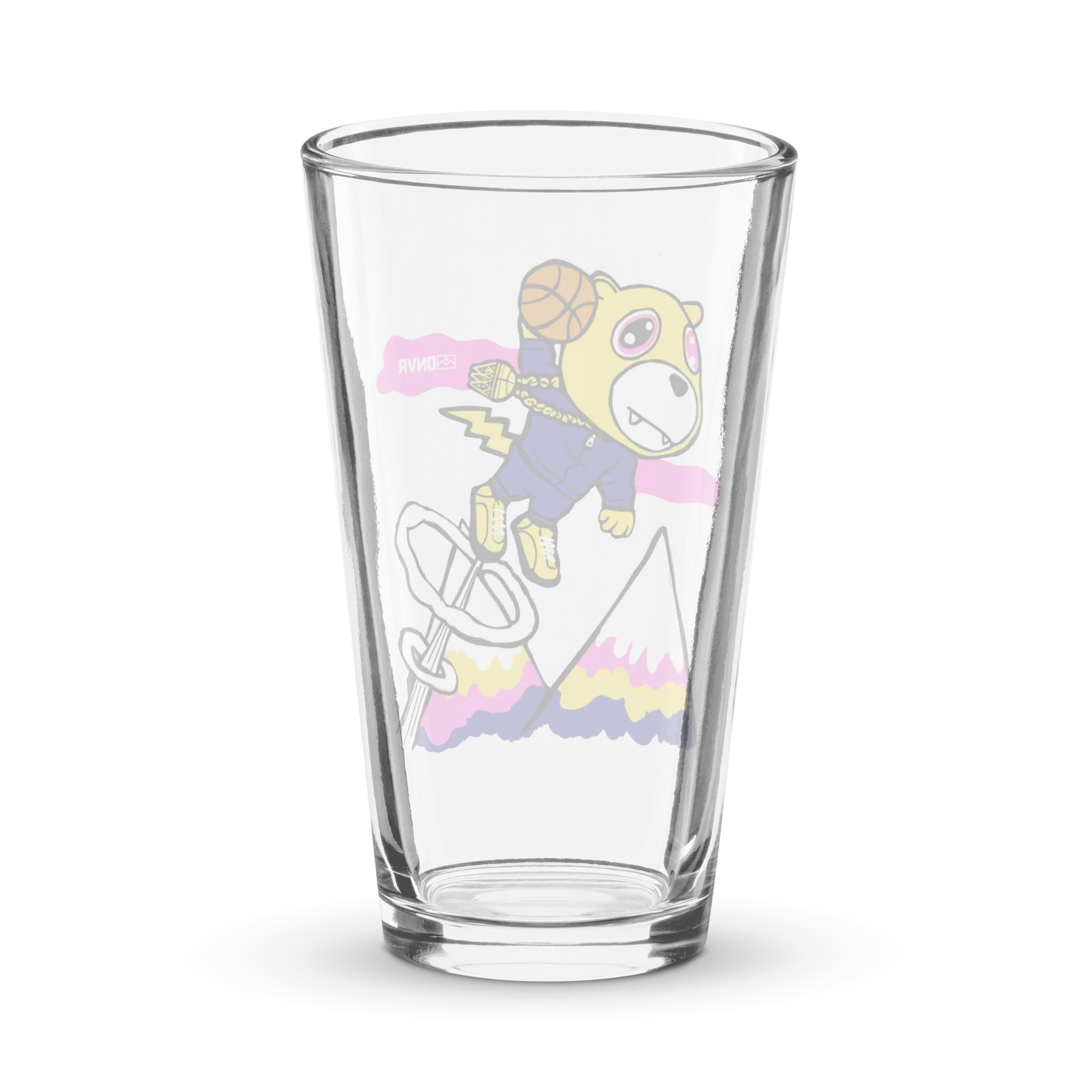 DNVR Flying Mascot Pint Glass - Image 2