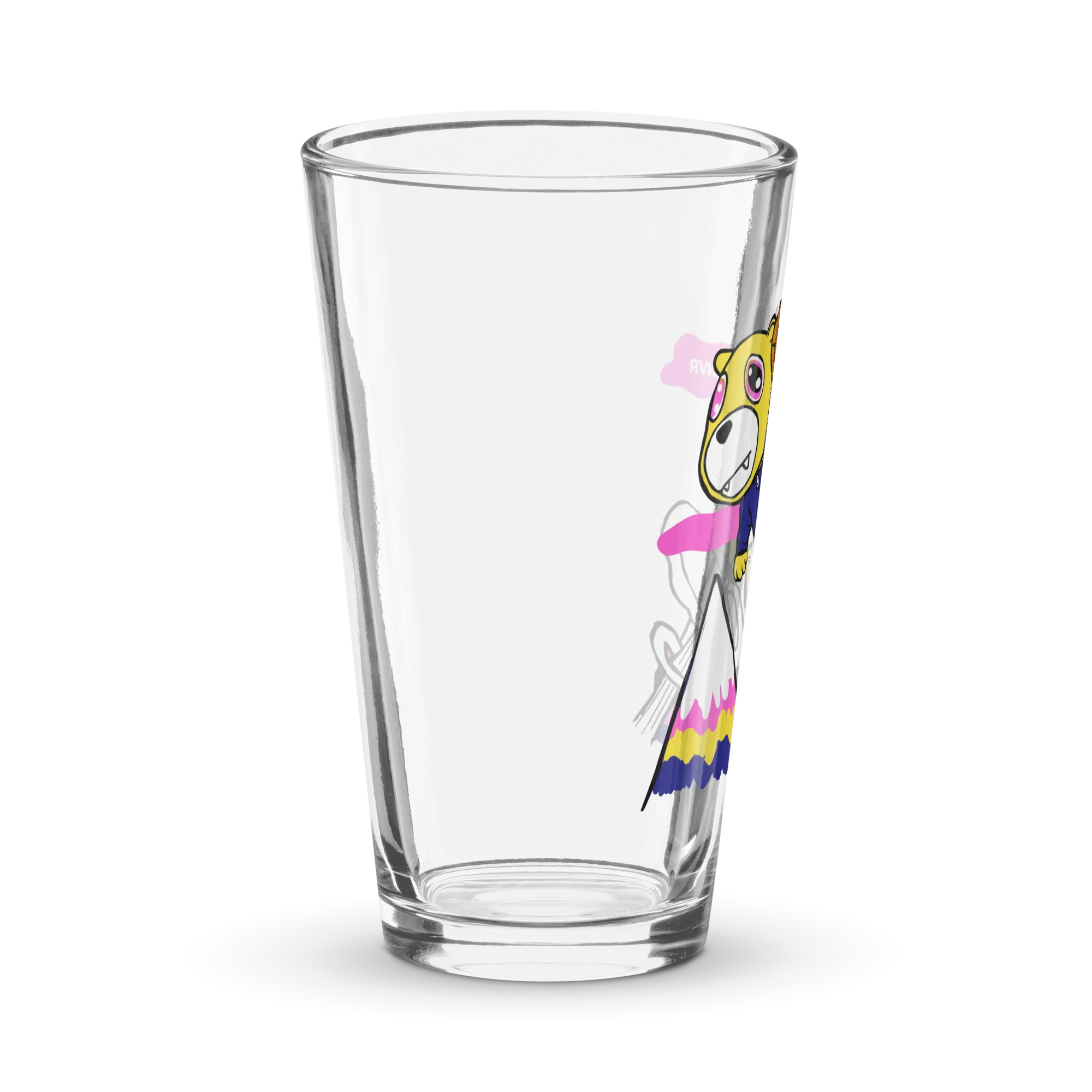 DNVR Flying Mascot Pint Glass - Image 3