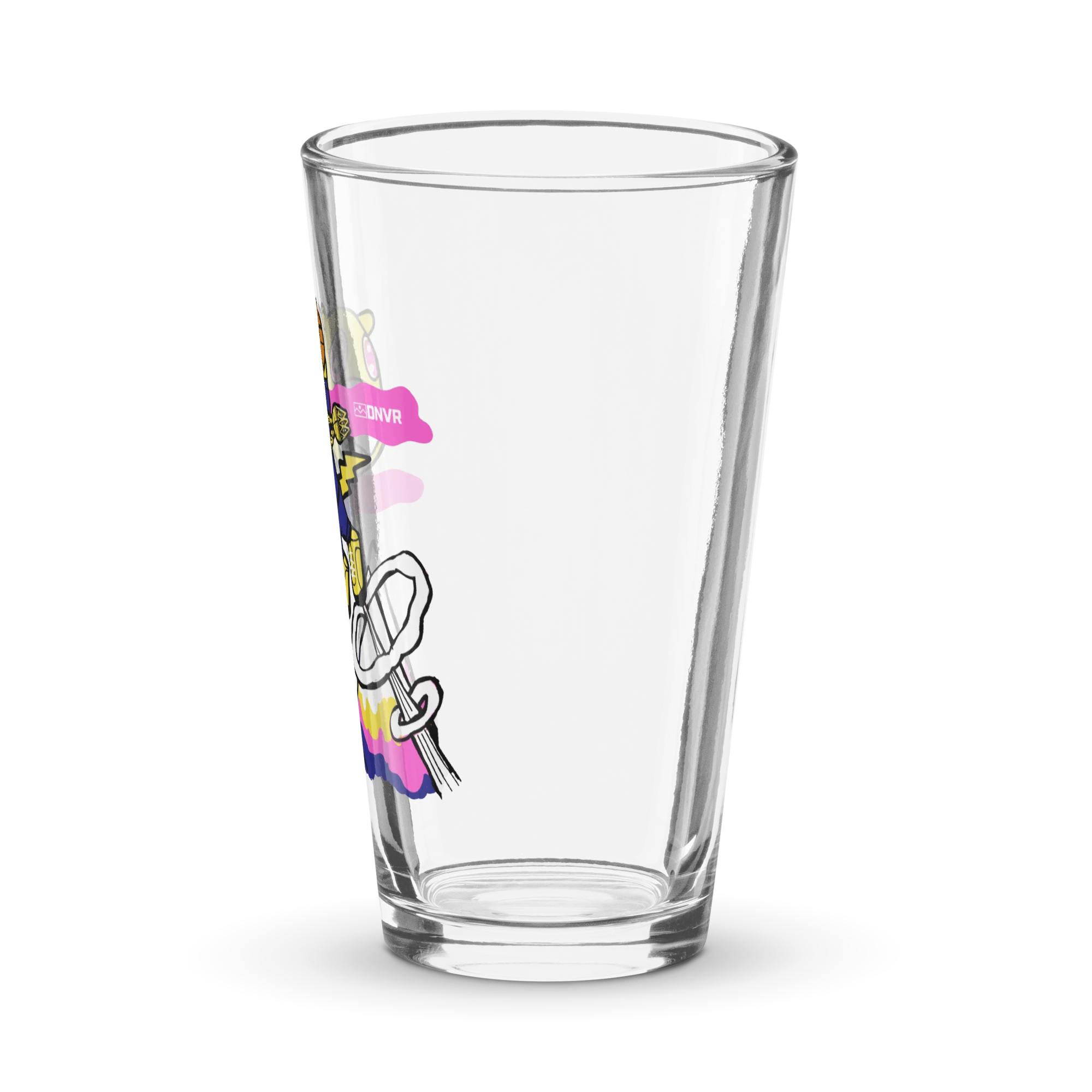 DNVR Flying Mascot Pint Glass - Image 4