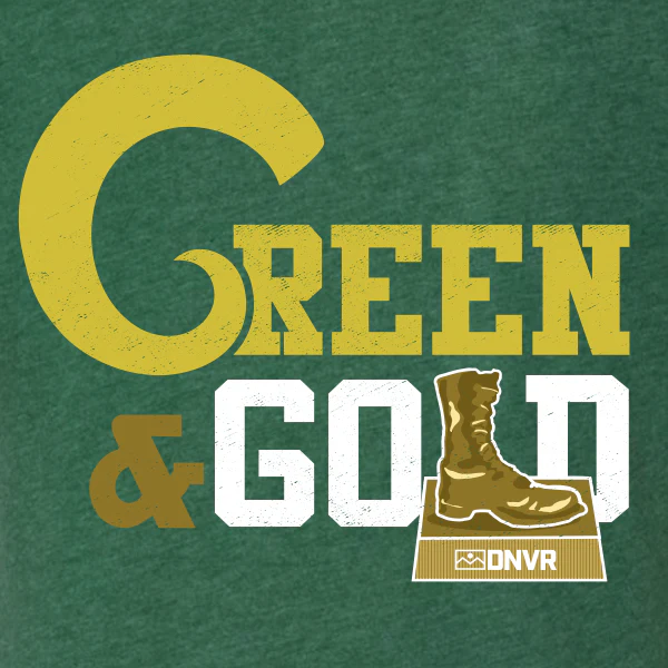 DNVR Rams Green & Gold Tee - Image 2
