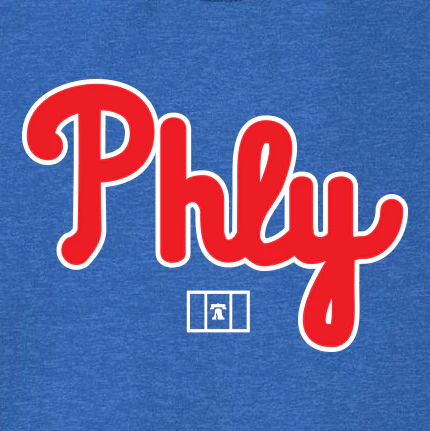 PHLY Baseball Script Tee - Image 2